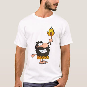 T-shirt Caveman avec torche