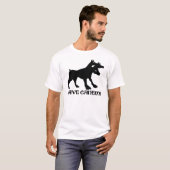 T-shirt CAVERNE CANEM - PRENEZ GARDE du latin de CHIEN (Devant entier)