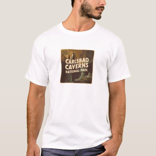 T-shirt Cavernes Carlsbad Parc National Cave (Devant)