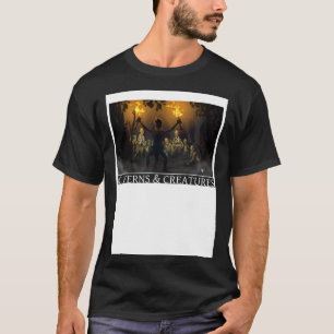 T-shirt Cavernes et créatures d'attaque de zombie