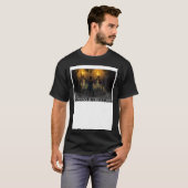 T-shirt Cavernes et créatures de l'attaque des zombies (Devant entier)