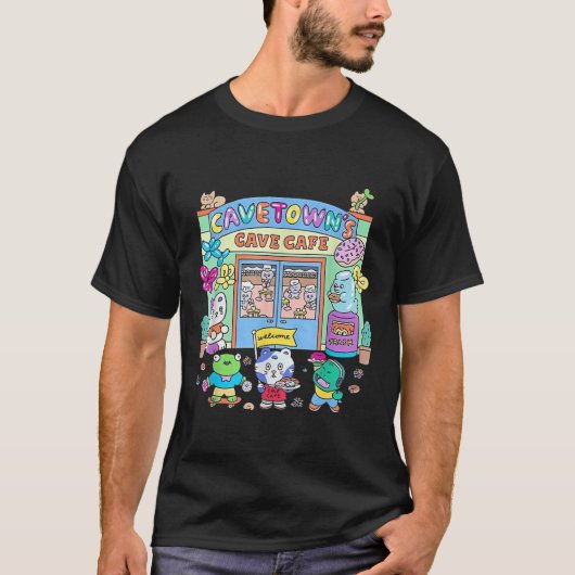 T-shirt Cavetowns Cave Café (Devant)