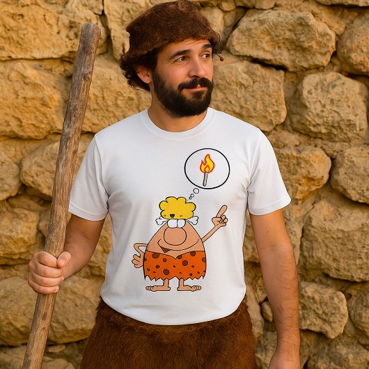 T-shirt Cavewoman pense au bâton de feu