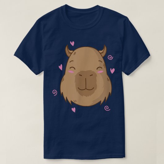 T-shirt Caviidae Guinea Pig is in Love  (Design devant)
