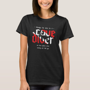T-shirt Caving Spelunking Cave Diver Plongée Spéléologie C