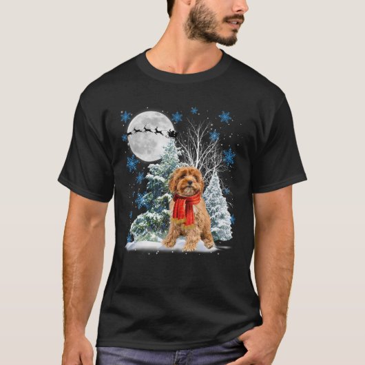 T-shirt Cavoodé sous le pyjama de Noël de neige clair de l (Devant)