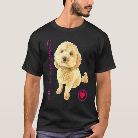 T-shirt Cavoodle Chien Chien Chien Chien Croix Noodle Supe (Devant)