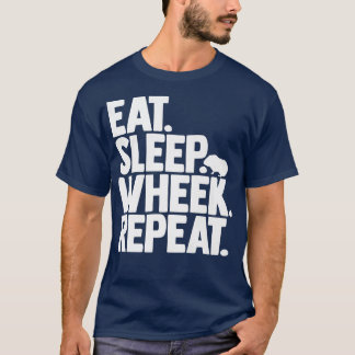 T-shirt Cavy Lovers Guinea Pig Owners Eat, Sleep, Wheek, R