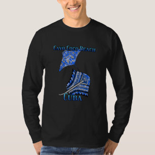 T-shirt Cayo Coco Beach Cuba Vacances Tribal Stingray