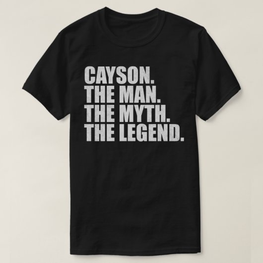 T-shirt Cayson Cayson Nom Cayson prénom (Design devant)