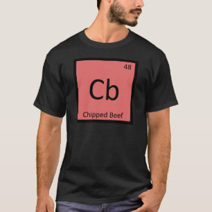 T-shirt Cb - Chimie Du Boeuf Échiqué Symbole De Table Péri