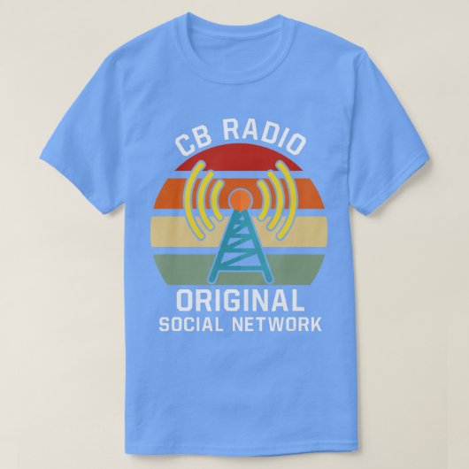 T-shirt CB Radio Original Réseau Social HAM Radio (Design devant)