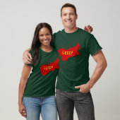 T-shirt CCCP (carte) (Unisexe)