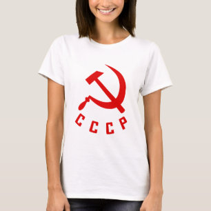 T-shirt CCCP (la chemise des femmes de style N)