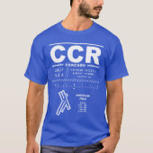 T-shirt CCR de l'aéroport de Buchanan Field (Devant)