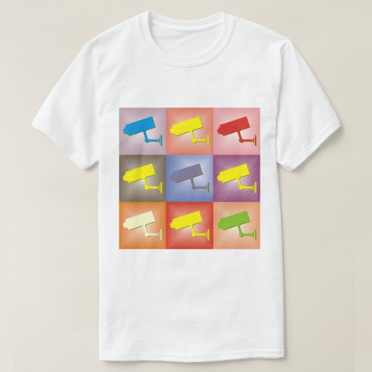 T-shirt CCTV Pop Art (Design devant)