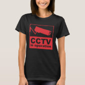 T-shirt CCTV Surveillance Security Camera Closed Circuit P (Devant)