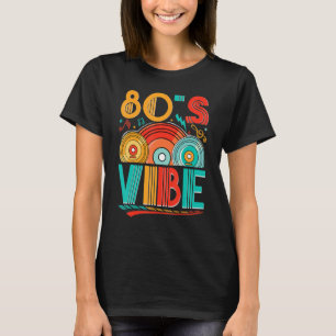 T-shirt CD ambiance 80 Musique des années 80 Génération 19
