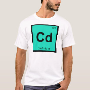 T-shirt Cd - Chimie du cadmium Symbole du tableau périodiq