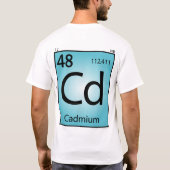 T-shirt (Cd) d'élément de cadmium (Dos)