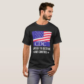 T-shirt Cdc Centre Pour Tromper Et Contrôler Le Drapeau Am (Devant entier)