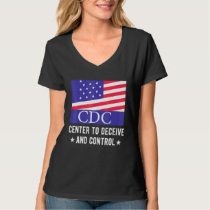 T-shirt Cdc Centre Pour Tromper Et Contrôler Le Drapeau Am