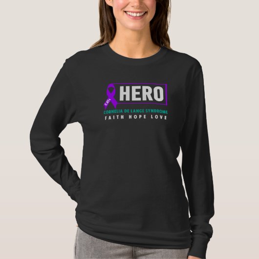 T-shirt Cdls Sensibilisation Cdls Hero Cornelia De Lange S (Devant)