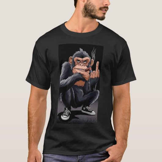 T-shirt ce à quoi vous faites référence avec "singe" et "t (Devant)