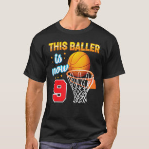 T-shirt Ce Baller A Maintenant 9 Ans 9E Anniversaire Panie