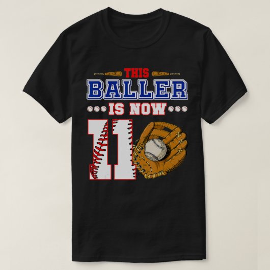 T-shirt Ce Baller A Maintenant Onze Ans 11E Anniversaire (Design devant)