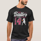 T-shirt Ce Baller Est Maintenant 14 Ans Basketball 14th Bi (Devant)