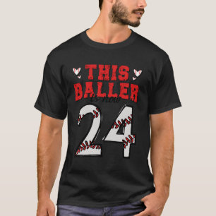 T-shirt Ce Baller Est Maintenant 24 Drôle Baseball 24E Ann
