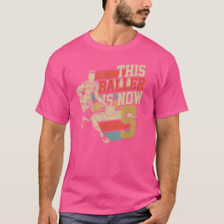 T-shirt Ce Baller est maintenant 5 mignon 5e Anniversaire 