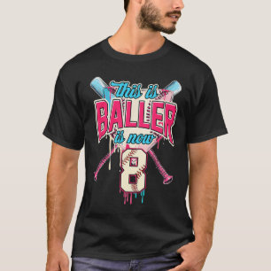 T-shirt Ce Baller Est Maintenant 8 Ice Cream Driam Basebal