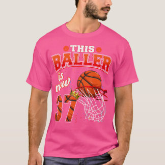 T-shirt Ce Basketball Baller A Maintenant 37 Ans Happy M