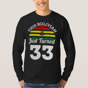T-shirt Ce Bolivien vient de tourner 33 Bolivie 33ème anni