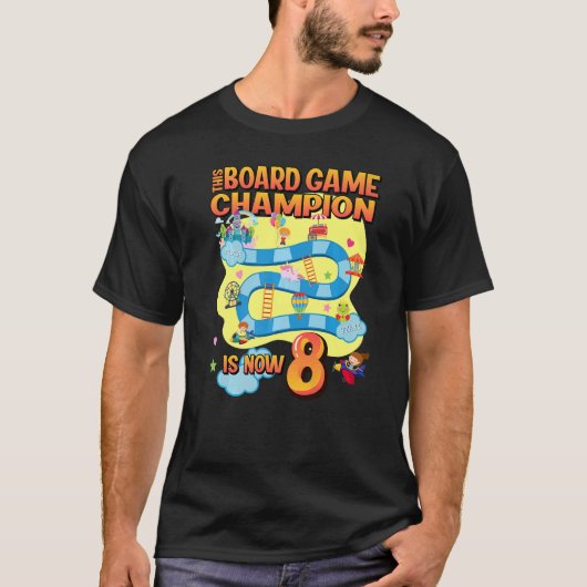 T-shirt Ce Champion De Jeu De Conseil Est Maintenant 8 Ann (Devant)