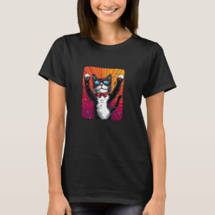 T-shirt Ce chat fêtard sait groover pour Funny Pa
