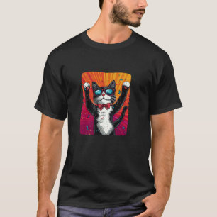T-shirt Ce chat fêtard sait groover pour Funny Pa