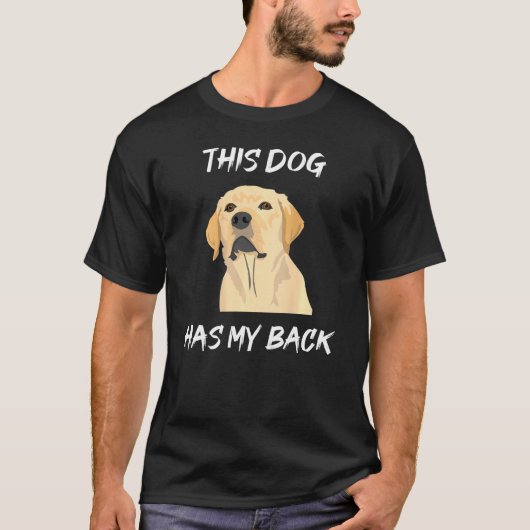 T-shirt Ce chien a mon dos - Labrador (Devant)