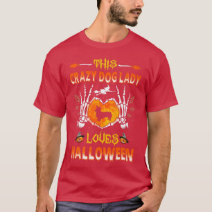 T-shirt Ce Chien fou Lady Corgi adore le costume d'Hallowe