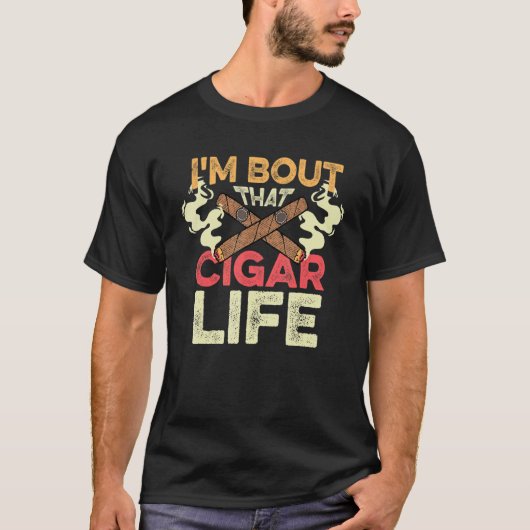 T-shirt Ce Cigar Life Nicotine Addict (Devant)