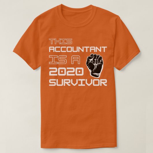 T-shirt Ce Comptable Est Un Survivant De 2020 (Design devant)