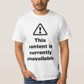 T-shirt ⚠ Ce contenu est actuellement indisponible (Devant)