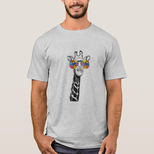 T-shirt Ce design graphique amusant présente girafe avec c (Devant)