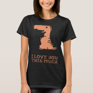 T-shirt Ce Dinosaure Je t'aime Mignonne pour les enfants A