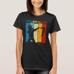 T-shirt Ce Garçon A Maintenant 7 Ans Dabbing Kids 7th Birt