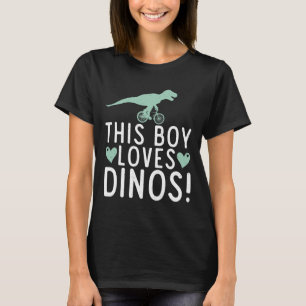 T-shirt Ce Garçon aime Dinos Fossiles Dinsosaur