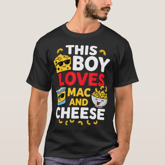 T-shirt Ce garçon aime le mac et (Devant)