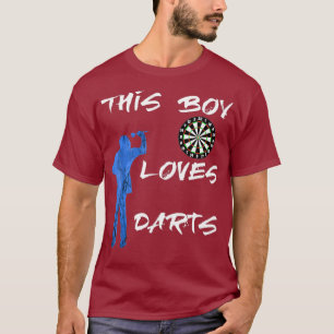 T-shirt Ce garçon aime les fléchettes Joueur de jeux de so